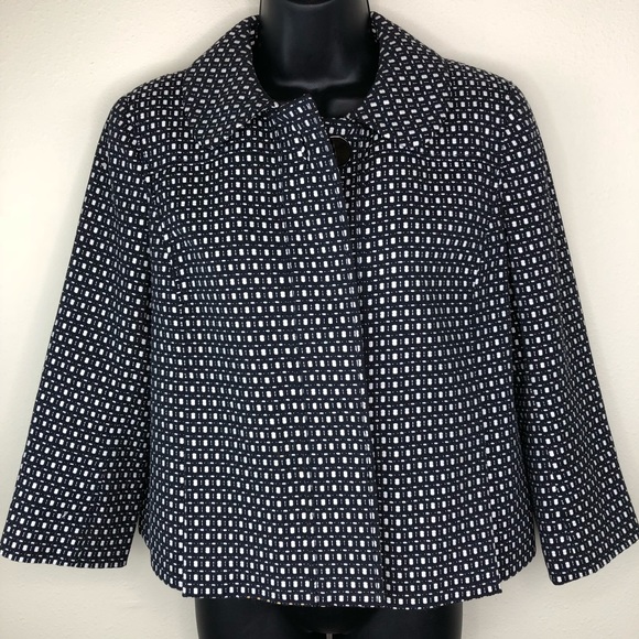 Ann Taylor - Black & White Tweed Blazer -Size 2 - Picture 4 of 4